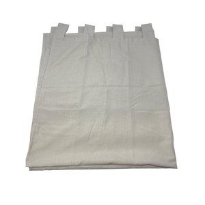Kohl's Light Filtering Tab Top Window Curtain 51" x 63" Polyester Beige NEW